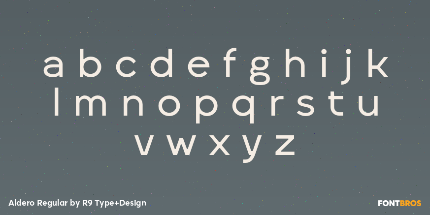Aldero Regular Font Poster #3