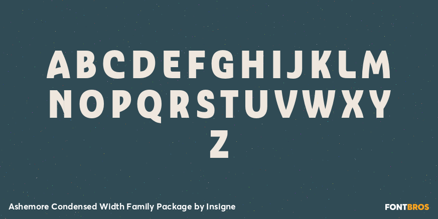 Ashemore Condensed Width Family Package Font Poster #1
