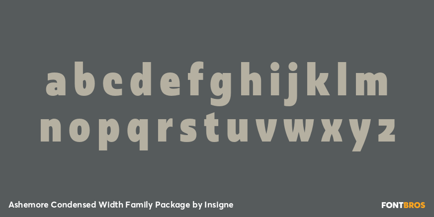 Ashemore Condensed Width Family Package Font Poster #1