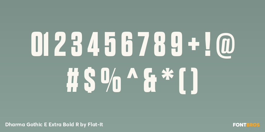Dharma Gothic E Extra Bold R Font Poster #1