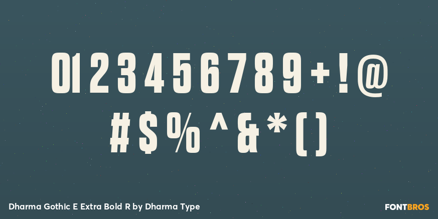 Dharma Gothic E Extra Bold R Font Poster #4