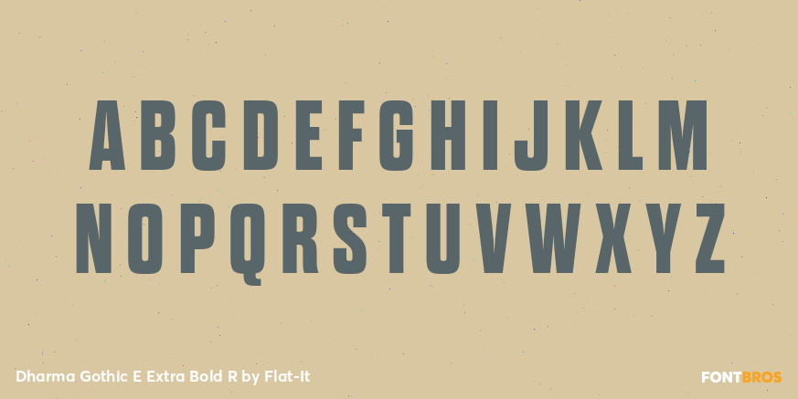 Dharma Gothic E Extra Bold R Font Poster #1