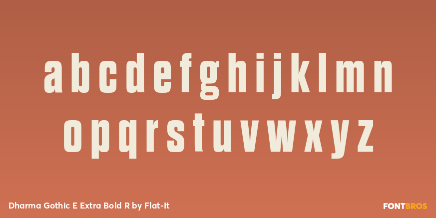 Dharma Gothic E Extra Bold R Font Poster #1