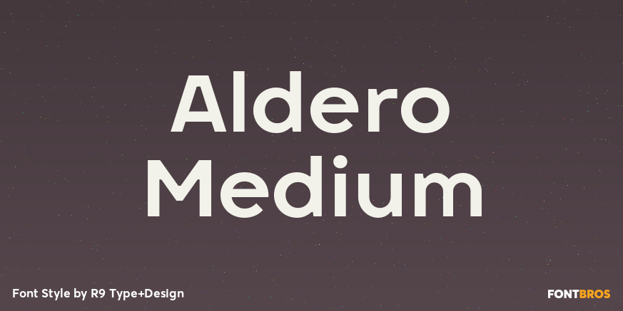 Aldero Medium Font Poster #1