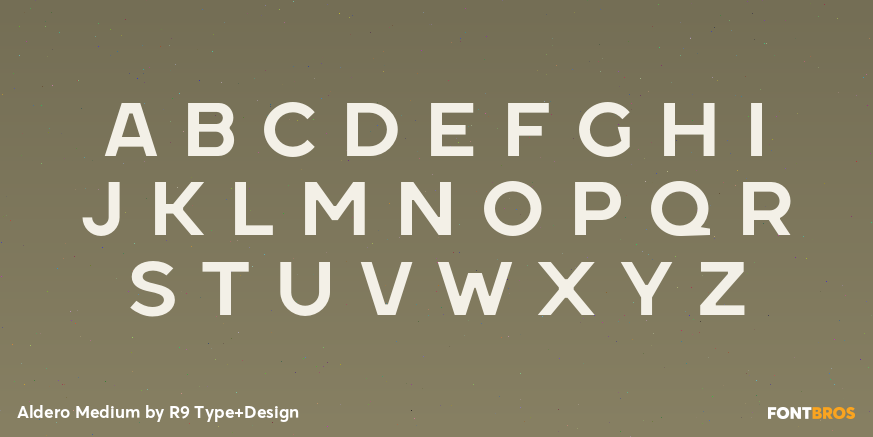 Aldero Medium Font Poster #2