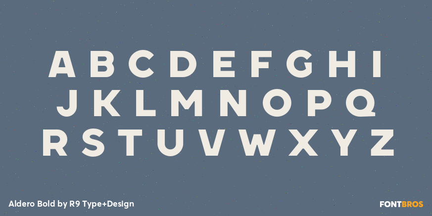 Aldero Bold Font Poster #2