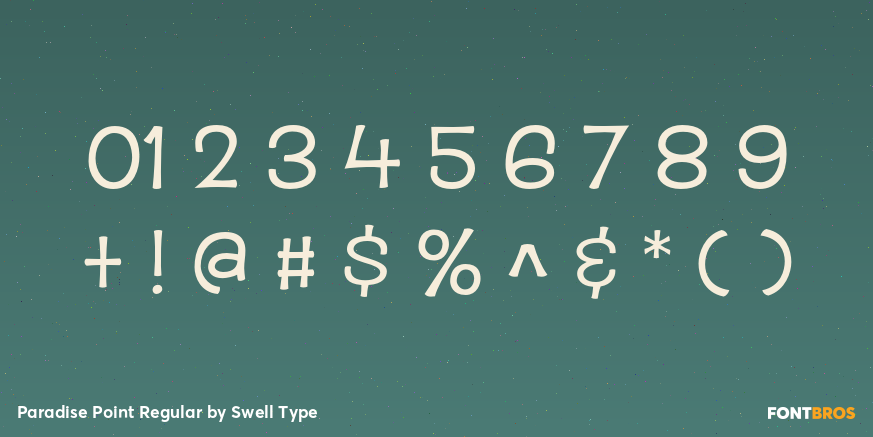 Paradise Point Regular Font Poster #4