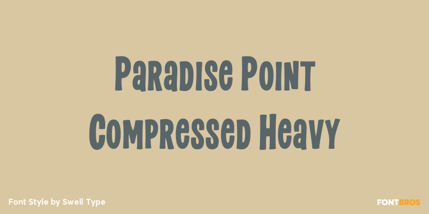 Paradise Point Compressed Heavy Poster
