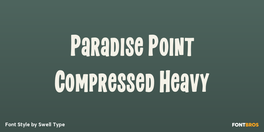 Paradise Point Compressed Heavy Poster