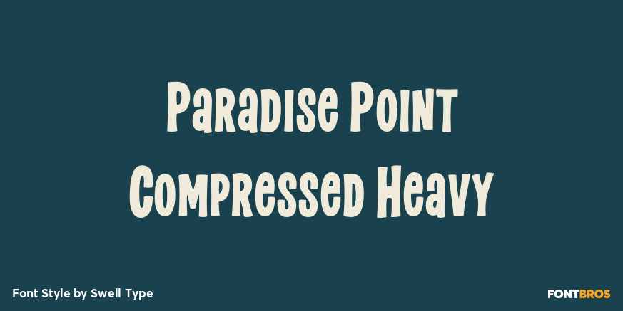 Paradise Point Compressed Heavy Poster