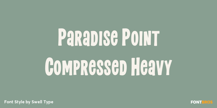 Paradise Point Compressed Heavy Poster
