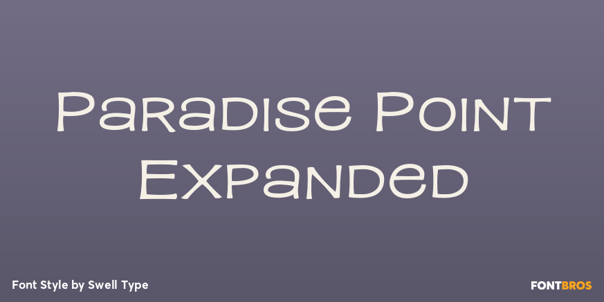 Paradise Point Expanded Font Poster #1