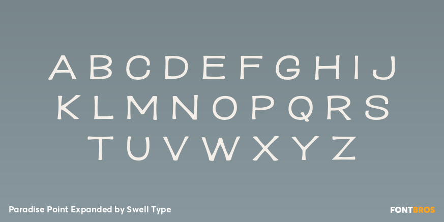 Paradise Point Expanded Font Poster #2