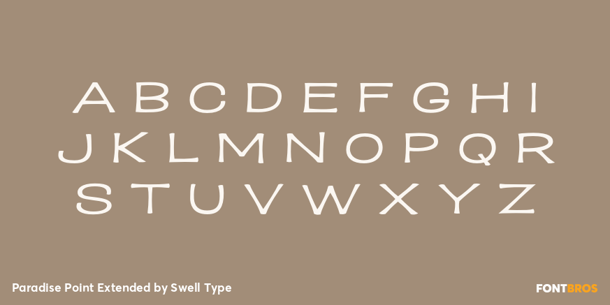 Paradise Point Extended Font Poster #1