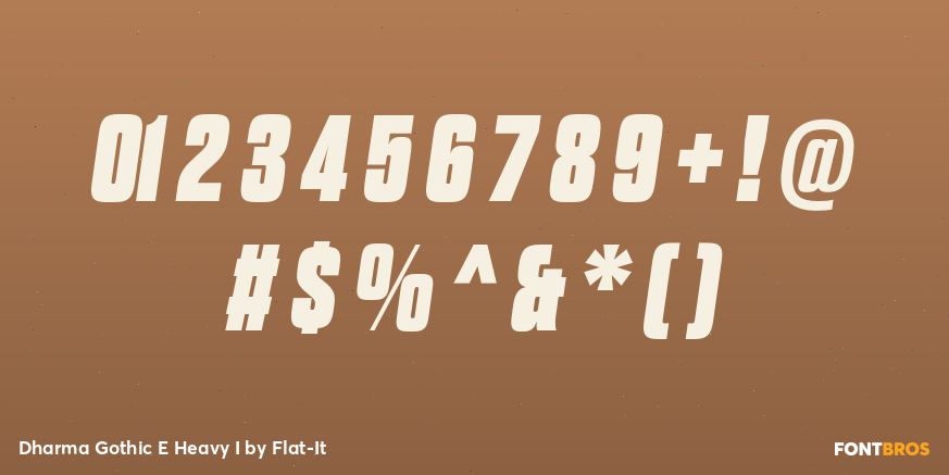 Dharma Gothic E Heavy I Font Poster #1