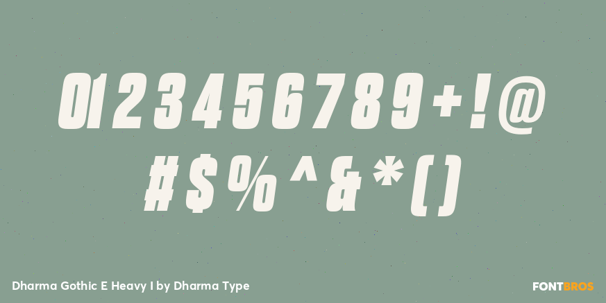 Dharma Gothic E Heavy I Font Poster #4