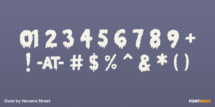 Ooze Font Poster #1