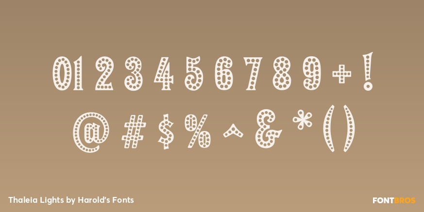 Thaleia Lights Font Poster #1