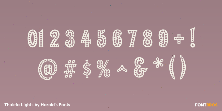 Thaleia Lights Font Poster #4
