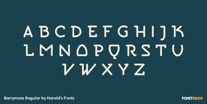 Barrymore Regular Font Poster #2