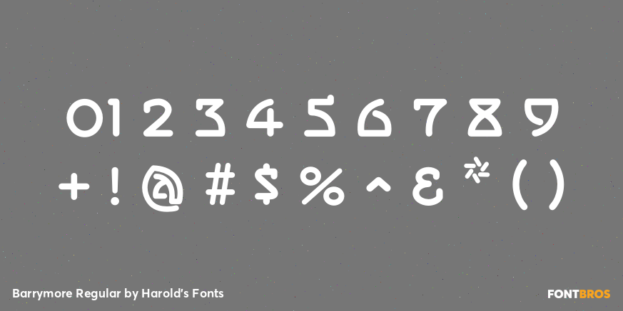 Barrymore Regular Font Poster #4