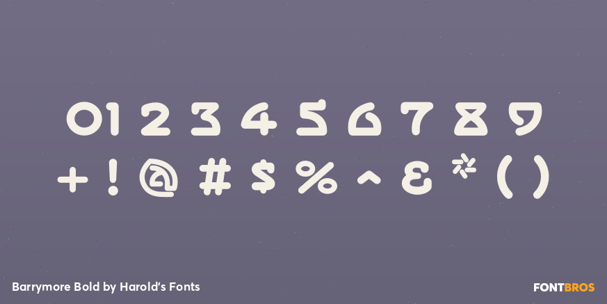 Barrymore Bold Font Poster #4