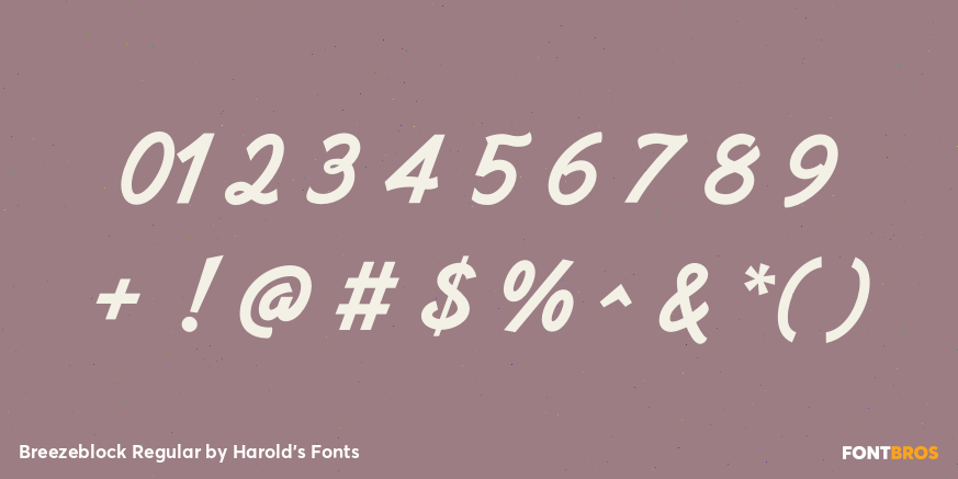 Breezeblock Regular Font Poster #4