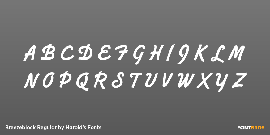 Breezeblock Regular Font Poster #2