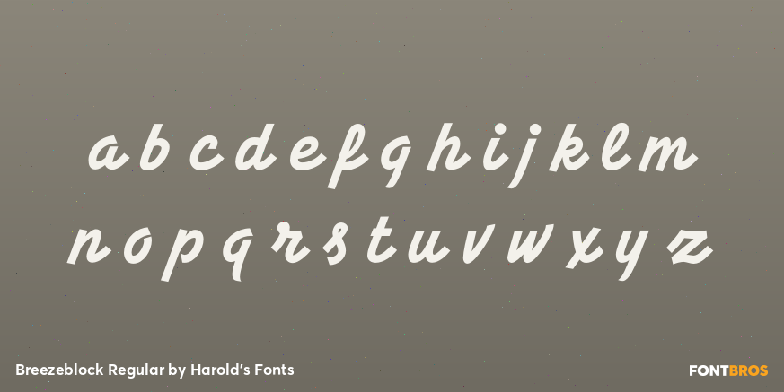 Breezeblock Regular Font Poster #3