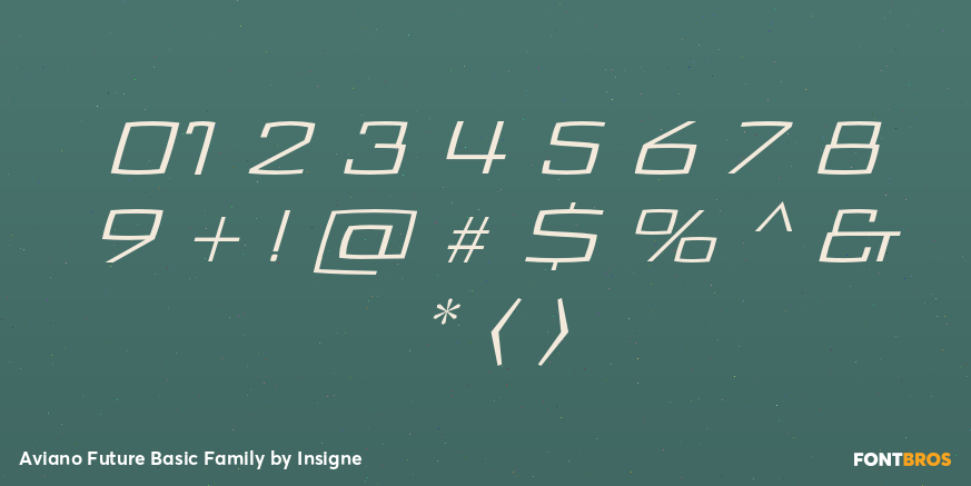 Aviano Future Basic Family Font Poster #1