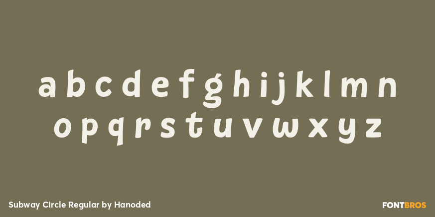 Subway Circle Regular Font Poster #3