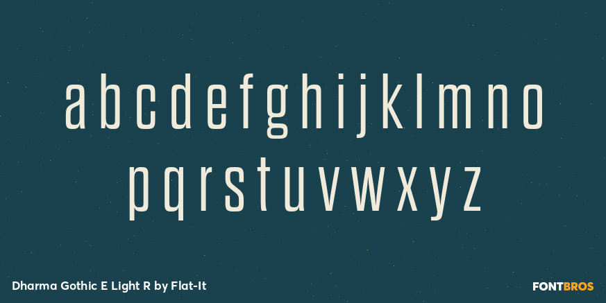 Dharma Gothic E Light R Font Poster #3