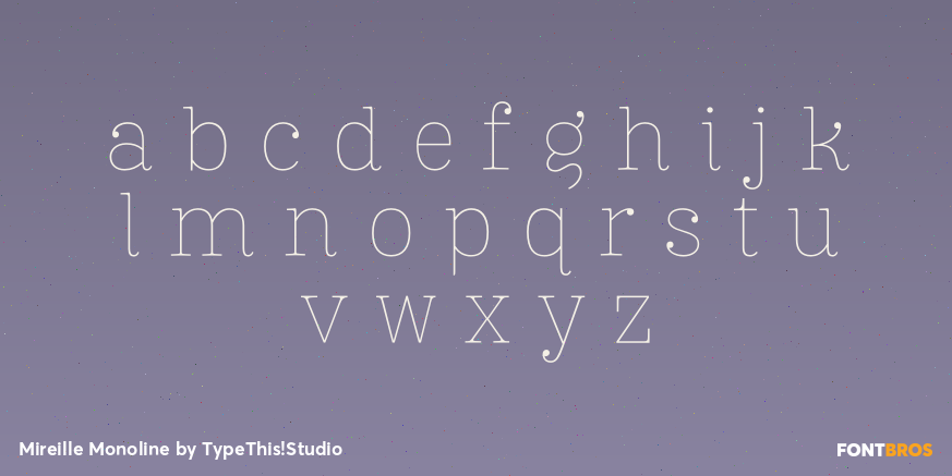 Mireille Monoline Font Poster #3