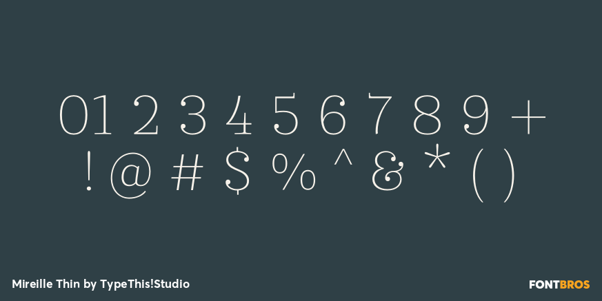 Mireille Thin Font Poster #4