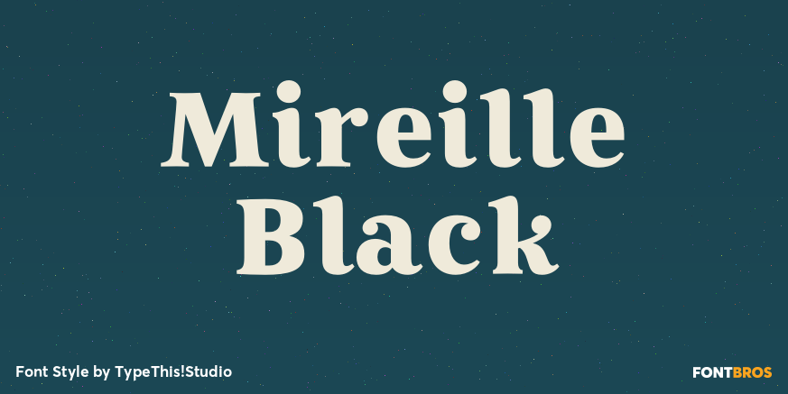Mireille Black Poster