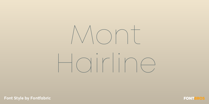 Mont Hairline Font Poster #1