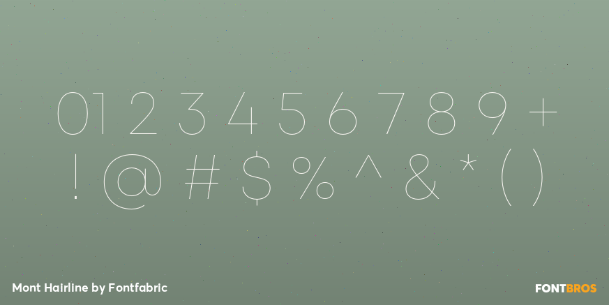 Mont Hairline Font Poster #1