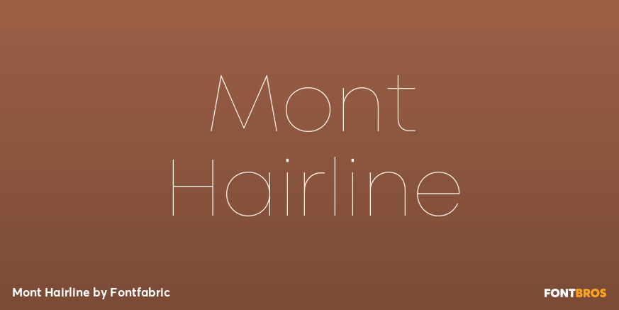 Mont Hairline Font Poster #1