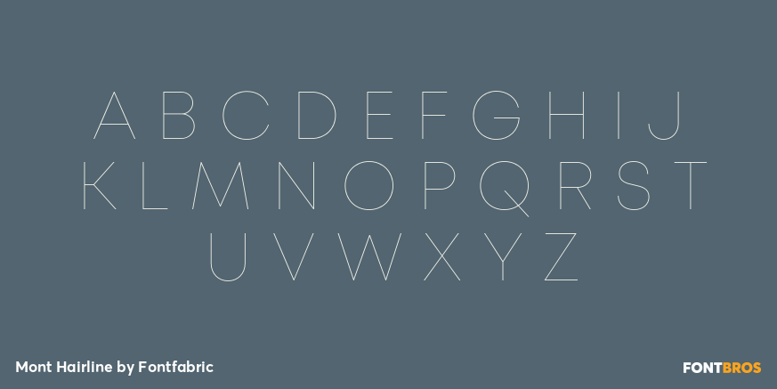 Mont Hairline Font Poster #2