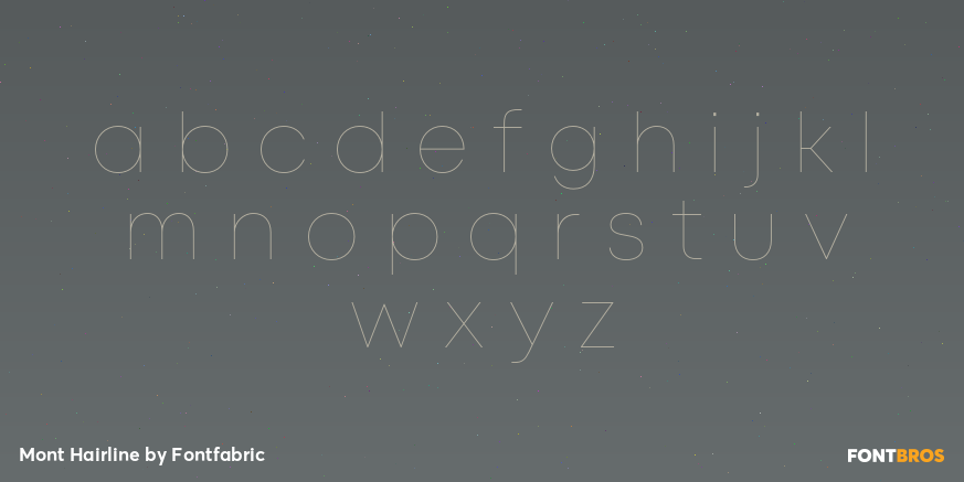 Mont Hairline Font Poster #3
