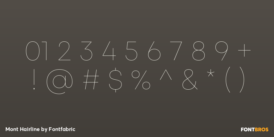 Mont Hairline Font Poster #4
