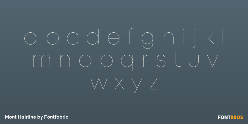 Mont Hairline Font Poster #1