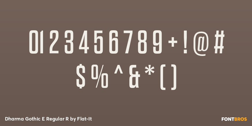 Dharma Gothic E Regular R Font Poster #1