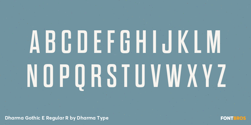 Dharma Gothic E Regular R Font Poster #2