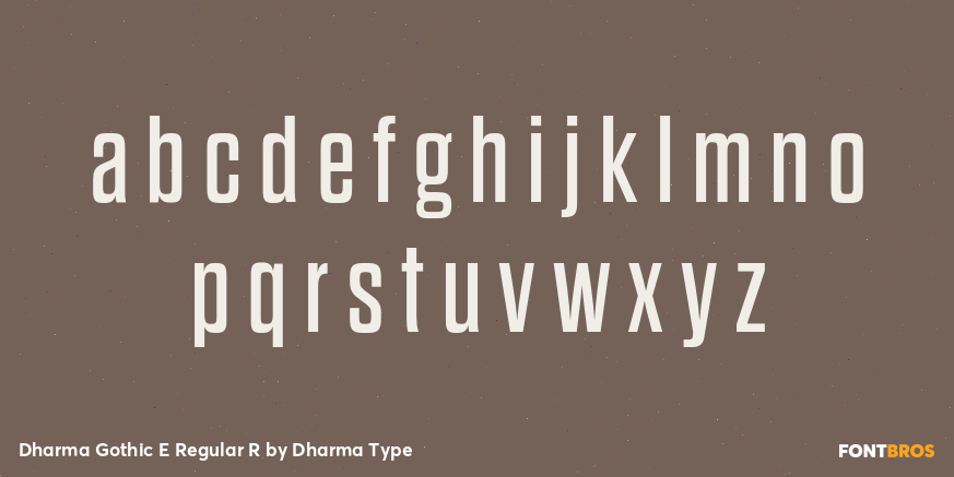 Dharma Gothic E Regular R Font Poster #3