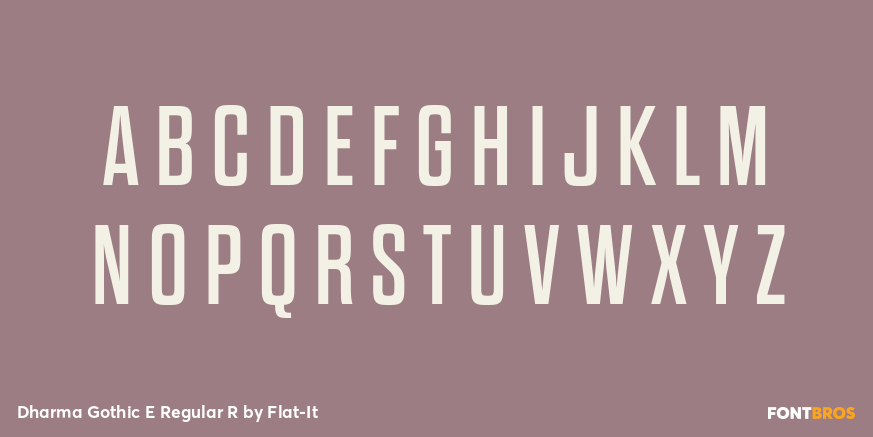 Dharma Gothic E Regular R Font Poster #1