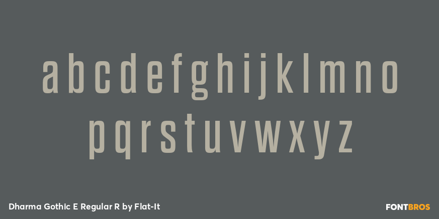 Dharma Gothic E Regular R Font Poster #1