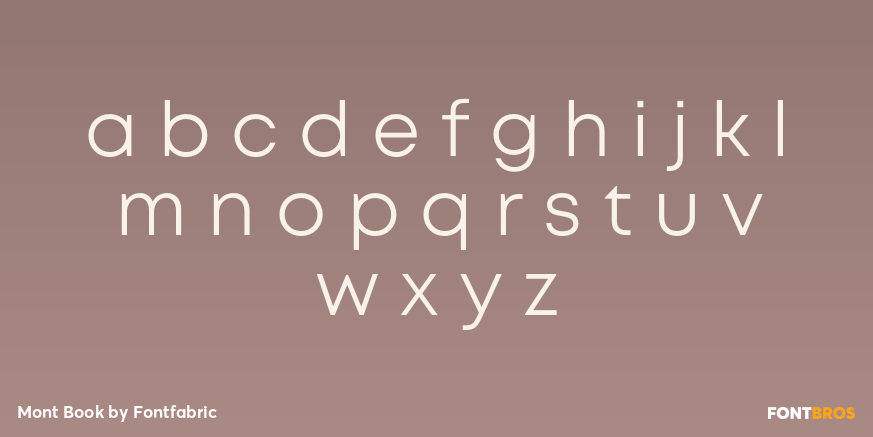 Mont Book Font Poster #3