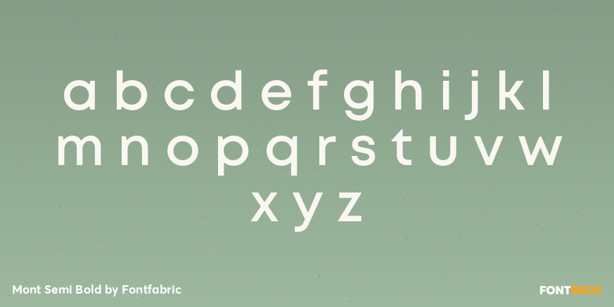 Mont Semi Bold Font Poster #3