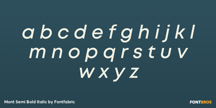Mont Semi Bold Italic Font Poster #1